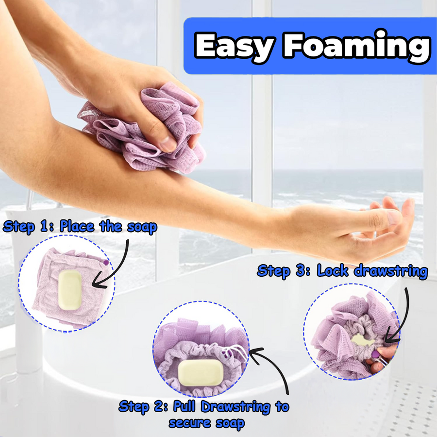 Looflet | 2-In-1 Bath Ball Towel Loofah